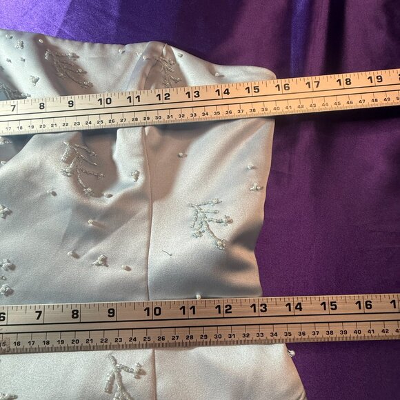 New📌Mary's Beaded Light Blue Formal - Prom - Bridesmaid Dress - Matching Scarf - Picture 11 of 16